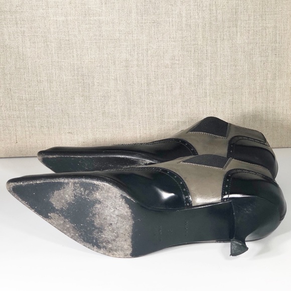 Miu Miu Spectator Taupe & Black Spectator Booties - Picture 6 of 7